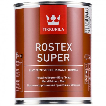 Tikkurila Rostex Super 1.0 л - противокоррозионная грунтовка