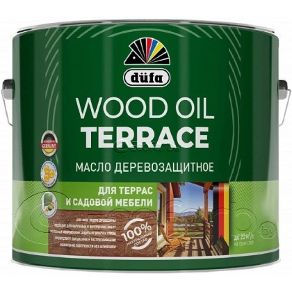 Dufa (Дюфа) WOOD OIL TERRACE масло деревозащитное для террас и садовой мебели Дуб 2 л