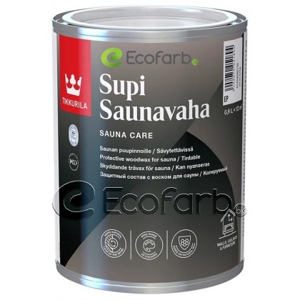 Tikkurila Supi Saunavaha 0.9 л - защитный воск, колеруемый