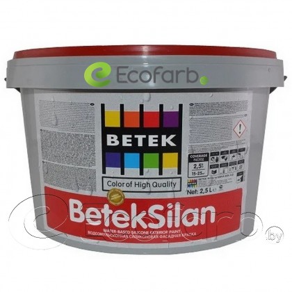 Фасадная силиконовая краска BetekSilan (БетекСилан) 2,5 л