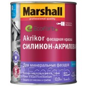 Marshall (Маршалл) Akrikor силикон-акриловая фасадная краска 0,9 л BW