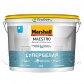 Супербелая краска Marshall Maestro Белый Потолок Люкс