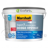 Краска Marshall Export-7 латексная особо прочная краска 9 л BW