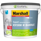Marshall Кухни и ванные (Маршалл) матовая латексная краска 4,5 л BW