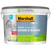 Marshall Кухни и ванные (Маршалл) матовая латексная краска 9 л BW