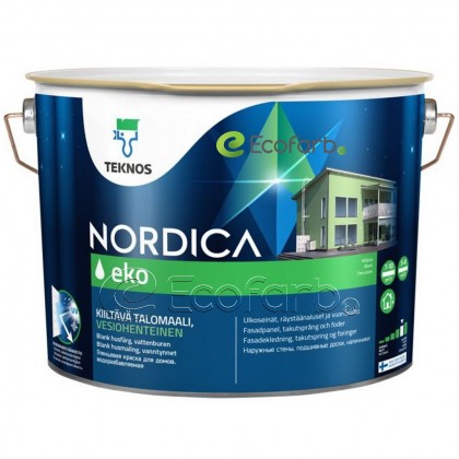 Teknos Nordica Eko краска для деревянных фасадов на водной основе