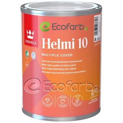 Tikkurila Helmi 10 0,9 л База C - матовая краска для мебели