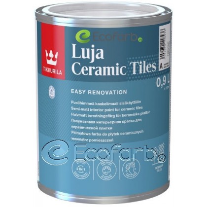 Tikkurila Luja Ceramic Tiles 0,9 л База C - полуматовая краска для керамической плитки