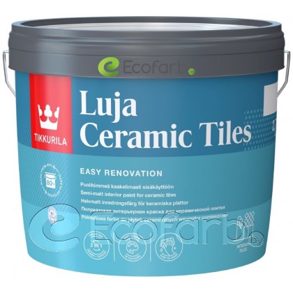 Tikkurila Luja Ceramic Tiles 2,7 л База C - полуматовая краска для керамической плитки