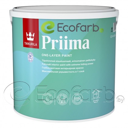 Tikkurila Priima (Тиккурила Приима) 2,7 л база C - краска для стен и потолков