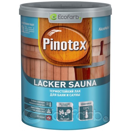 Pinotex Lacker Sauna (Пинотекс) термостойкий лак для бани и сауны