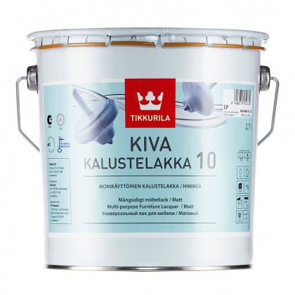 Tikkurila Kiva 10 2.7 л - лак для мебели, матовый