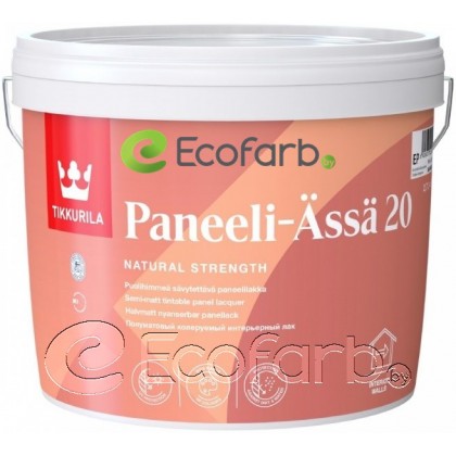 Tikkurila Paneeli-Assa 20 2.7 л - лак полуматовый