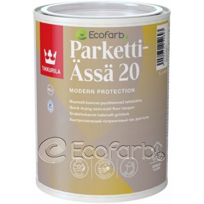 Tikkurila Parketti-Assa 20 1.0 л - лак для пола, полуматовый