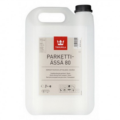 Tikkurila Parketti-Assa 80 5.0 л - лак для пола, глянцевый