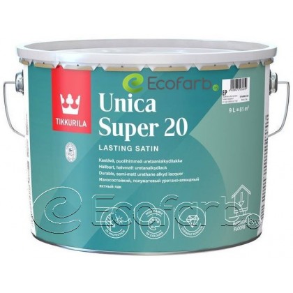 Tikkurila Unica Super 20 полуматовый лак 9,0 л