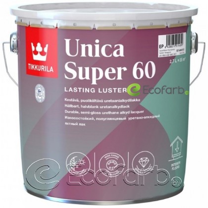 Tikkurila Unica Super 60 полуглянцевый лак 2,7 л