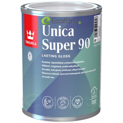 Tikkurila Unica Super 90 глянцевый лак 0,9 л