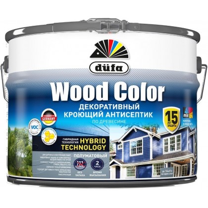 Dufa (Дюфа) Wood Color декоративный кроющий антисептик по древесине Тёмный Шоколад 9 л Dufa (Дюфа) Wood Color декоративный кроющий антисептик по древесине Тёмный Шоколад 9 л