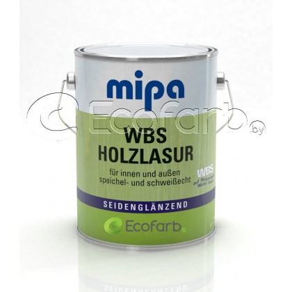 Mipa WBS Holzlasur водорастворимая лазурь для дерева 2,5 л