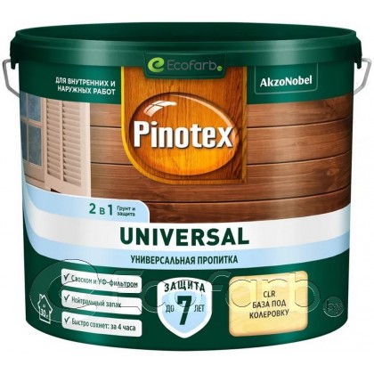 Pinotex Universal (Пинотекс Универсал) пропитка для дерева 2 в 1 2,5 л