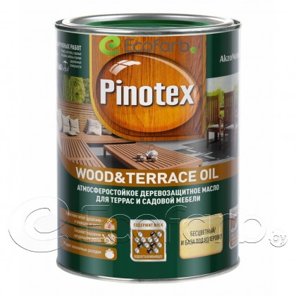 Пинотекс масло для террас (Pinotex Wood Terrace Oil) 1 л - деревозащитное с добавлением воска