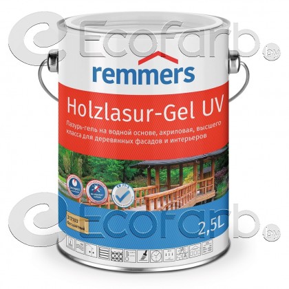 Remmers (Реммерс) Holzlasur-Gel UV - лазурь-гель на водной основе высшего класса 10 л