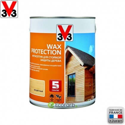 V33 антисептик для древесины Wax Protection 2,5 л Бесцветный