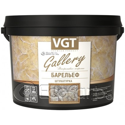 Декоративная штукатурка фактурная VGT (ВГТ) "Барельеф" 6 кг