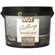 Декоративная штукатурка VGT (ВГТ) "Мокрый шёлк" серебристо-белая база 6 кг